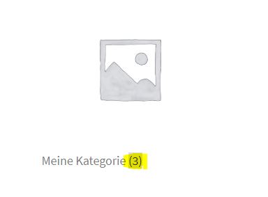 Anzahl Produkte in Kategorieliste beim Kategorienamen
