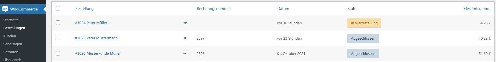 WooCommerce-Beispiel